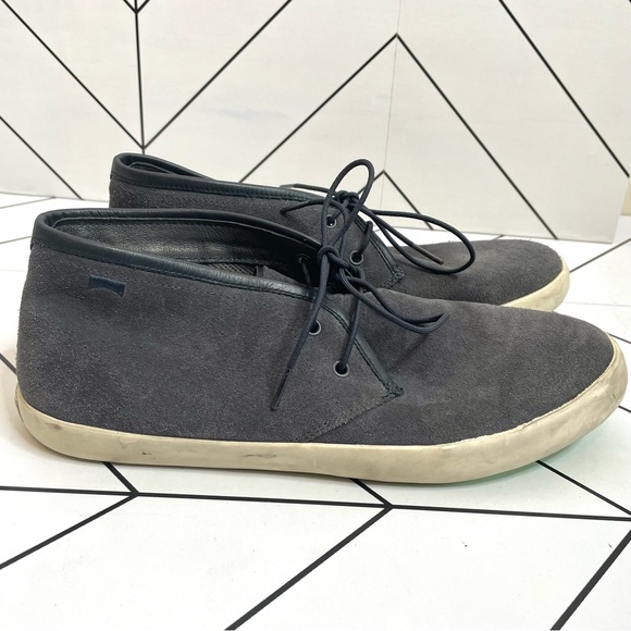 Camper | Suede Lace Up Chukka Ankle Boot Sneakers Gray Size 45 - Picture 2 of 15